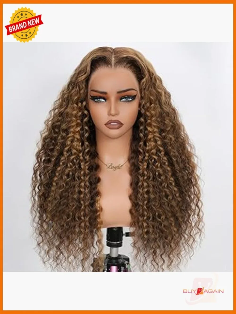 30 Inch 200% Density Lace Front Wig Human Hair 13x6 Deep Wave HD Lace Curly